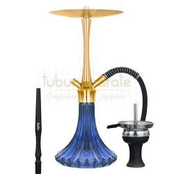 Narghilele, Narghilea Aladin MVP A46 Gold Blue 46 CM, TuburiAparate.ro