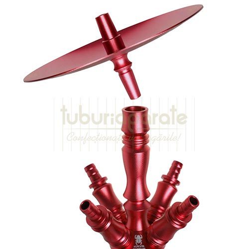 96790 Narghilea Kaya Red Elox Eco Giza 58 CM Narghilea confectionata din sticla cu otel inoxidabil Kaya Red Elox Eco Giza 58 cm