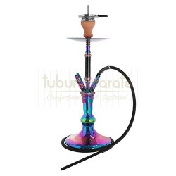 Narghilele, 96796 Narghilea Kaya Inox Carbonia Rainbow 68 CM, TuburiAparate.ro