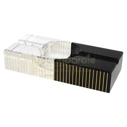 Scrumiera trabucuri, 422360 Scrumiera trabuc Angelo Cristal 2 Colors, TuburiAparate.ro