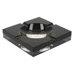 Scrumiera trabucuri, 424270 Scrumiera trabuc Angelo Cristal Black, TuburiAparate.ro