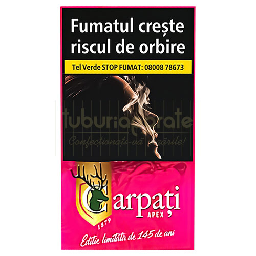 Carpati Apex Lup 100's (20) Tigari editie limitata de 145 de ani Carpati Apex Lup 100's cu nicotina de 0,6mg si 8mg gudron