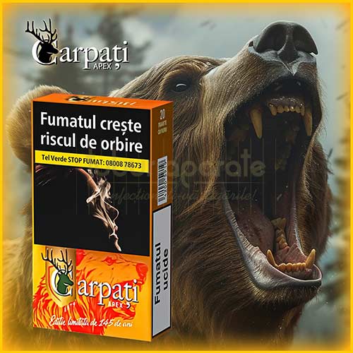Carpati Apex Urs 100's (20) Pachet 20 tigari luungi Carpati Urs editie limitata de 145 de ani
