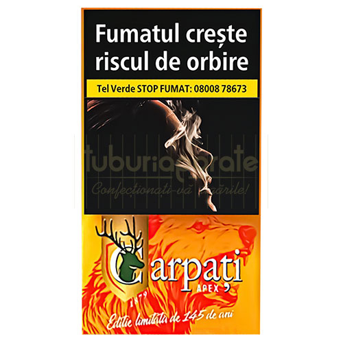 Carpati Apex Urs 100's (20) Pachet 20 tigari luungi Carpati Urs editie limitata de 145 de ani