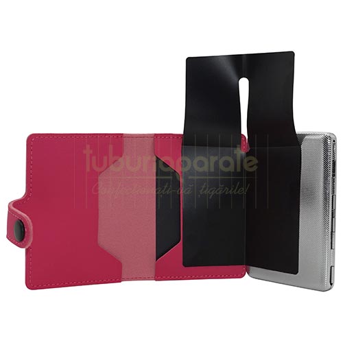 Tabachera Angel 19 Pink 100 MM cu portofel Tabachera marca Angelo 19 Pink pentru tigari de 100 mm cu portofel