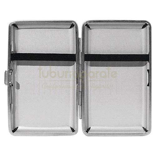 Tabachera Tigari Gentelo 1 Tabachera Tigari Gentelo 1 confectionata din metal cu exterior din piele ecologica