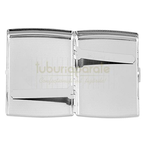 Tabachera Tigari WinJet Tabachera pentru tigari metalica cu exterior cromat marca WinJet