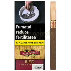 Tigari de foi Handelsgold Wood Tip Red 26g (cirese) 5