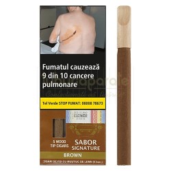 Tigari de foi Sabor Wood Tip Brown 22g (cafea) 5