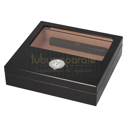 920068 Humidor trabucuri Angelo Black Humidor pentru pastrarea trabucurilor Angelo Black