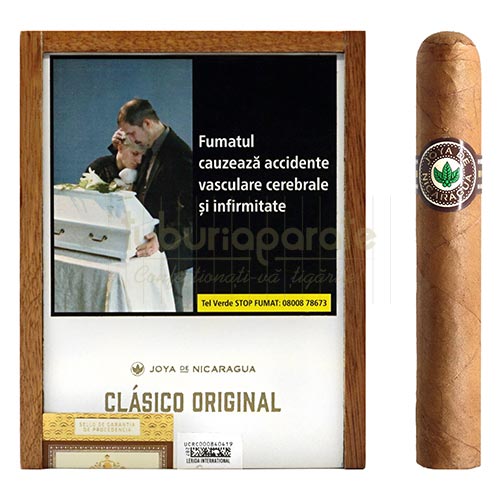 Trabucuri Joya de Nicaragua Clasico Robusto (10) Cutie din lemn cu 10 trabucuri Joya de Nicaragua Clasico Robusto