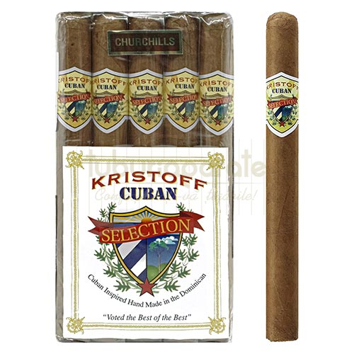 Trabucuri Kristoff Selection Cuban Churchill (20) Trabucuri de tarie medie Kristoff Selection Cuban Churchill ambalate individual in folie de pastrare