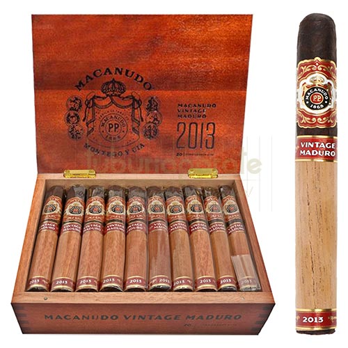 Trabucuri Macanudo Vintage 2013 Maduro Toro Limited Edition (20) Cutie cu 20 trabucuri Macanudo Vintage 2013 Maduro Toro Limited Edition cu lungimea de 165 mm si inel de 54