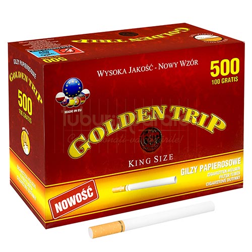 Tuburi Tigari Golden Trip 500 cutie cu 500 tuburi tigari Golden Trip cu filtru de 15 mm