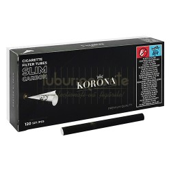 Tuburi Tigari Korona Slim Black Carbon 120 Tuburi Tigari Korona Slim Black Carbon 120