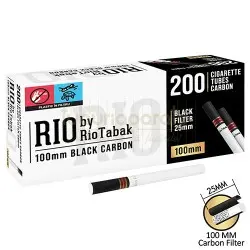 Tuburi tigari RIO by RioTabak Black Carbon 100 MM (25 mm) 200