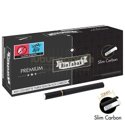 Tuburi Tigari RioTabak Slim Carbon Black 200 Filter Plus (20 mm) Tuburi Tigari RioTabak Slim Carbon Black 200 Filter Plus (20 mm)