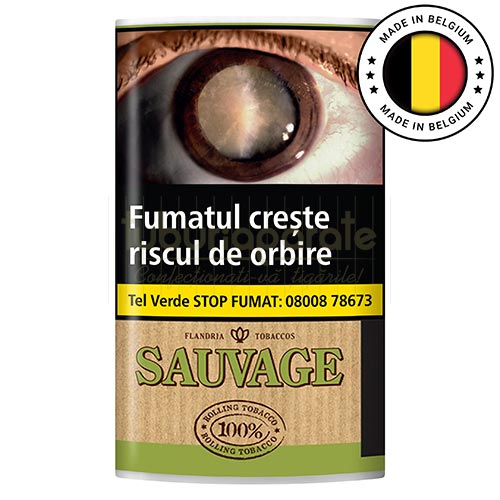 Tutun Flandria Sauvage 30g (+ foite) Tutun de rulat fara aditivi Flandria Sauvage 30g (+ foite)