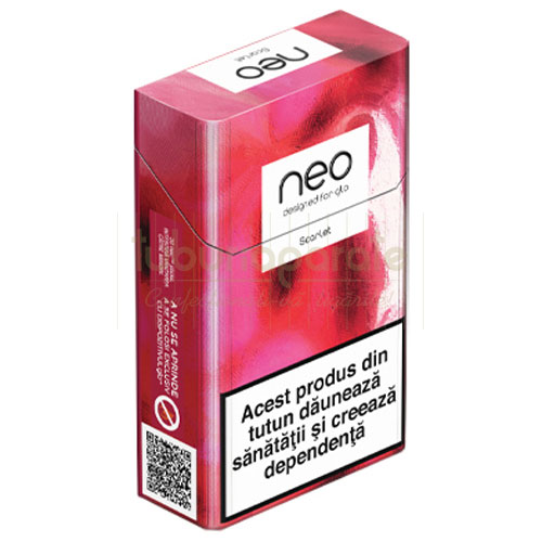 NEO Scarlet Pachet cu 20 de rezerve de tutun NEO Scarlet