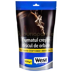 Tutun pentru injectat tigari, Tutun West Blue (100g), TuburiAparate.ro