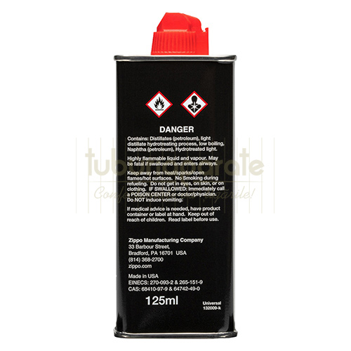 Benzina Zippo 125 ml Recipient cu 125 ml benzina pentru brichetele Zippo