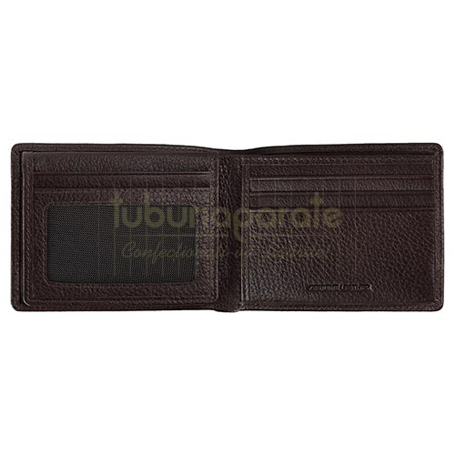 880051 Portofel Zippo Portofel din piele nappa de culoarea maro inchis original Zippo