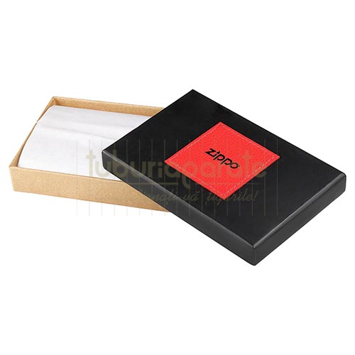 880051 Portofel Zippo Portofel din piele nappa de culoarea maro inchis original Zippo