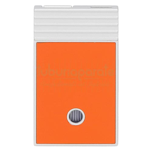 281109 Bricheta Caseti Silver Orange Bricheta reincarcabila cu gaz Caseti Silver Orange cu flacara antivant