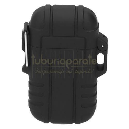 250102 Bricheta EuroJet Black Rubber Bricheta reincarcabila cu flacara antivant marca EuroJet Black Rubber