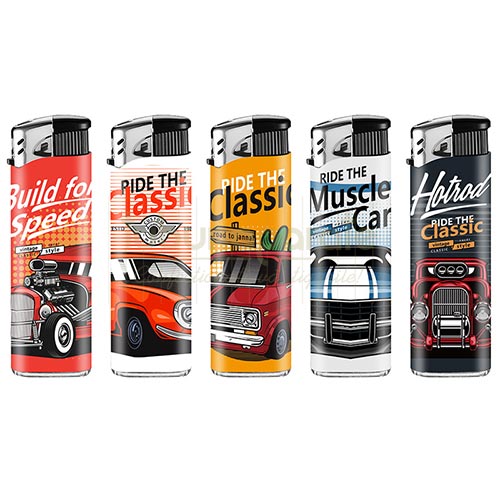 Bricheta Gaz 2 Muscle Car Bricheta cu flacara normala reincarcabila cu gaz 2 Muscle Car