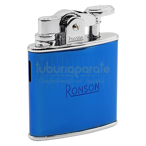 Bricheta Ronson Nostalgia Jet Blue Ice Bricheta metalica Ronson Nostalgia Jet Blue Ice cu 1 arzator cu flacara antivant