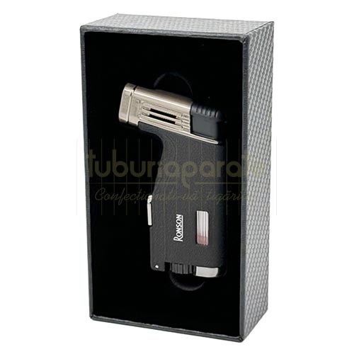 Bricheta trabuc Ronson Breeze Black Crackle (Punch) Bricheta Ronson Breeze Black Crackle cu punch pentru trabuc integrat cu 2 arzatoare