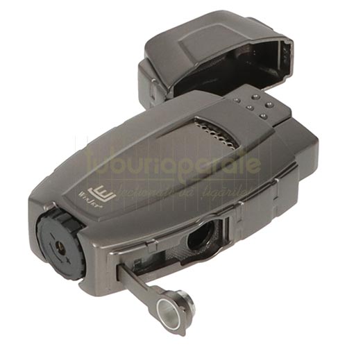 310077 Bricheta trabuc WinJet Gun Metal (punch) Bricheta pentru trabuc cu 2 arzatoare WinJet Gun Metal cu punch integrat