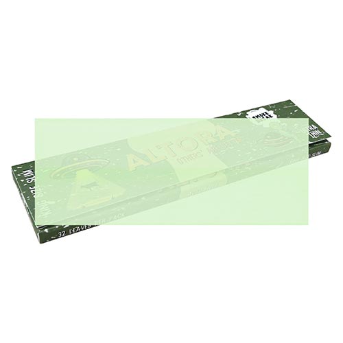Foite Rulat Tutun Altora King Size Slim Alien Invasion (14 gsm) Foite pentru rulat tutun Altora King Size Slim Alien Invasion de culoare verzi in pachet de 32 foite
