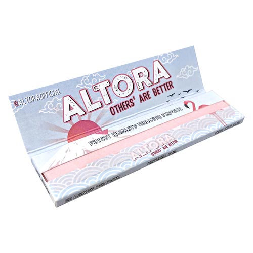 Foite Rulat Tutun Altora King Size Slim Flamingo Lily (14 gsm) Pachet cu 32 foite pentru rulat tutun Altora King Size Slim Flamingo Lily cu grosime de 14 gsm