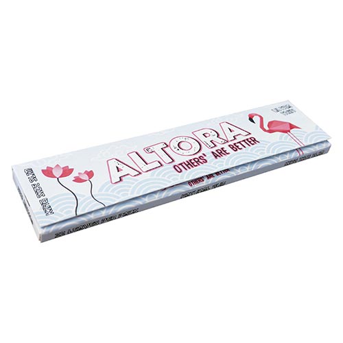 Foite Rulat Tutun Altora King Size Slim Flamingo Lily (14 gsm) Pachet cu 32 foite pentru rulat tutun Altora King Size Slim Flamingo Lily cu grosime de 14 gsm