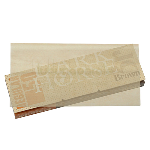 Foite Rulat Tutun Dark Horse Brown Regular Pachet cu 50 foite pentru rulat tutun Dark Horse Brown Regular