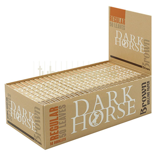Foite Rulat Tutun Dark Horse Brown Regular Pachet cu 50 foite pentru rulat tutun Dark Horse Brown Regular