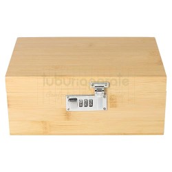 Accesorii diverse, Cutie depozitare lemn RYO cu cifru, TuburiAparate.ro