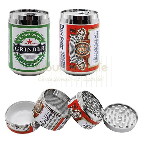 Grinder DM 10 Beer Can Grinder DM 10 Beer Can diferite modele si culori confectionat din metal