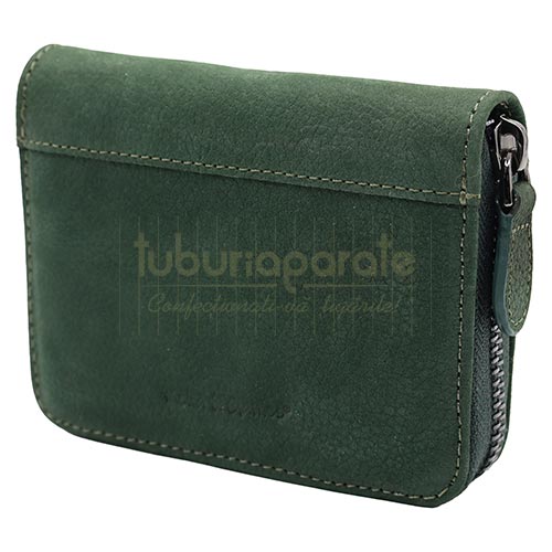 Portofel carti de joc Melia Soft Green (piele naturala) Portofel cu carti de joc poker Melia Soft Green confectionat manual din piele naturala