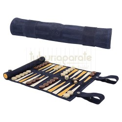 Jocuri de societate, Set joc de table Melia Roll-Up Canarias (piele naturala), TuburiAparate.ro