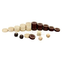 Jocuri de societate, Table din lemn Melia Brown-White (23 MM), TuburiAparate.ro