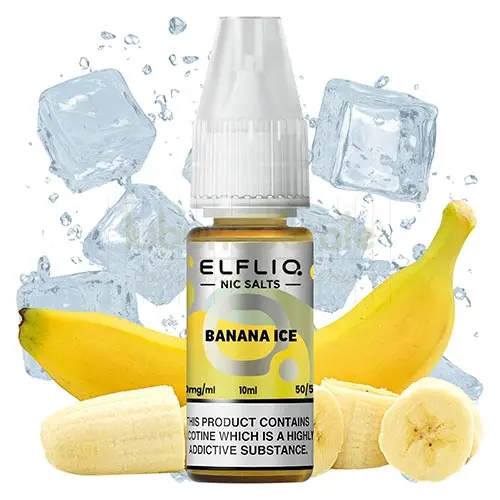 Lichid ElfLiq Banana Ice 10 ML (20mg/ml) | TuburiAparate.ro