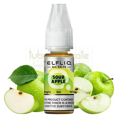 vapes chemicals Lichid ElfLiq Sour Apple 10 ml (20mg/ml)