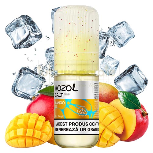 Lichid Vozol Mango Ice - Salt 20mg (10ml) Lichid pentru tigara electronica Vozol Mango Ice Salt cu nicotina de 20 mg in sticluta de 10 ml