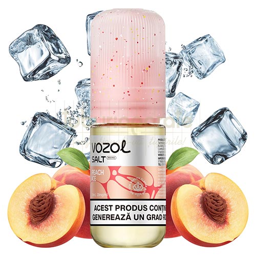 Lichid Vozol Peach Ice - Salt 20mg (10ml) Lichid tigara electronica Vozol Peach Ice 10 ml cu nicotina de 20 mg cu aroma racoritoare de piersici