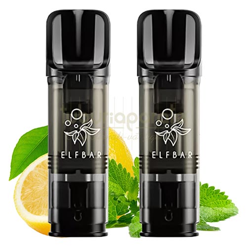 Elf Bar ELFA Pro Lemon Mint (2 capsule) Pachet cu 2 capsule de unica folosinta cu 600 pufuri Elf Bar ELFA Pro Lemon Mint cu nicotina