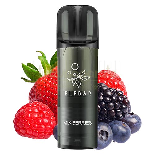 Cartus Elf Bar ELFA Pro - Mix Berries Pachet cu o capsula de unica folosinta Elf Bar ELFA Pro Mix Berries cu nicotina de 20 mg cu pana la 1000 de pufuri