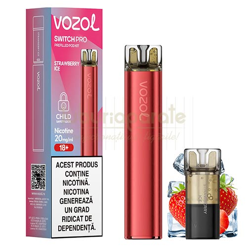 Kit Vozol Switch Pro Strawberry Ice (1 capsula)